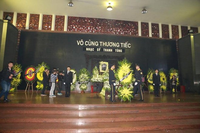 Tang lễ nhạc sĩ Thanh Tùng diễn ra từ 8h sáng.